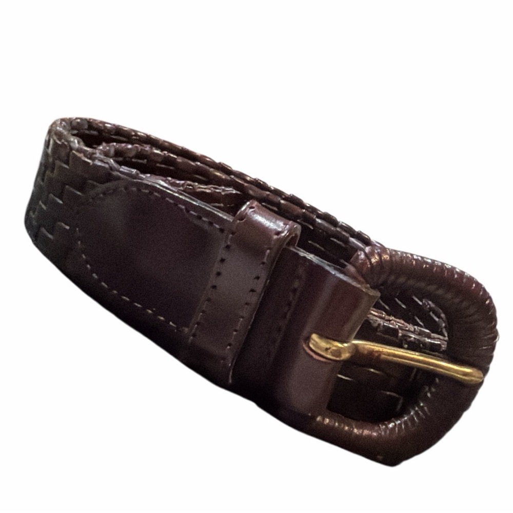 Nordstrom Handmade in Turkey Leather Brown Weave Belt‎